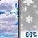 Sunday: Partly Sunny then Snow Showers Likely